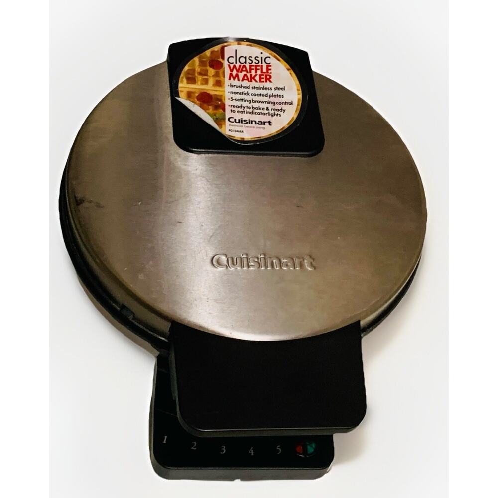 Cuisinart Classic Waffle Maker Model WMR-CA Setting Control Knob Missing Tested
